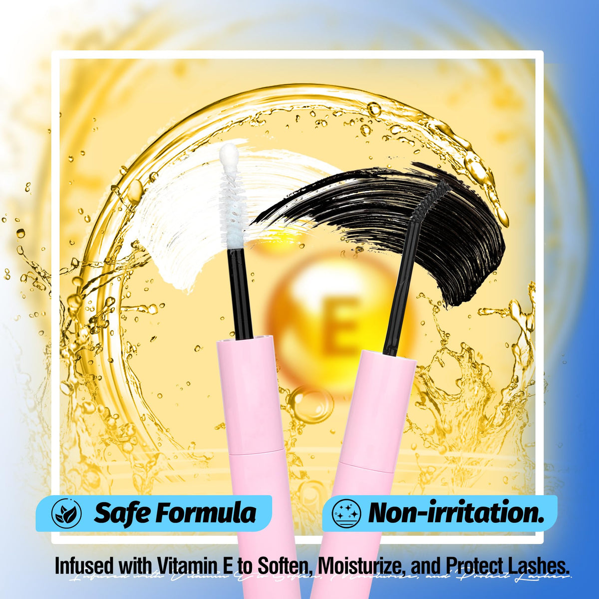 Mavphnee Lash Bond and Seal adhesive texture on skin