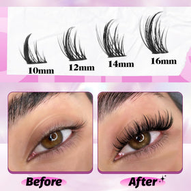 Mavphnee lash clusters in a lifestyle setting
