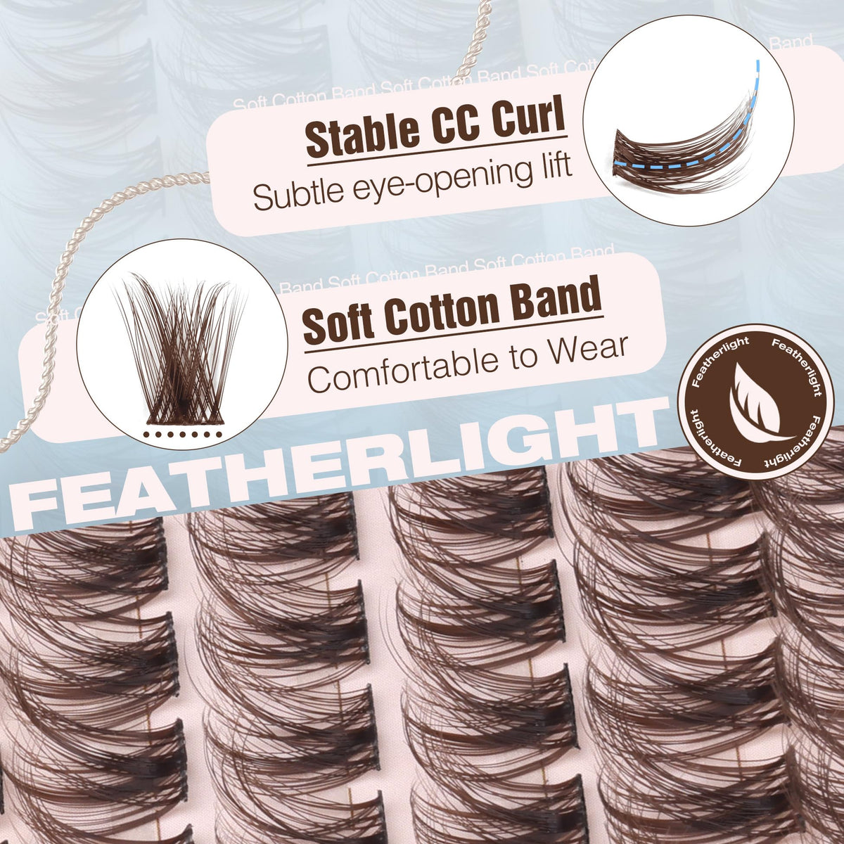 Mavphnee lash clusters kit packaging front view