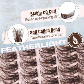 Mavphnee lash clusters kit packaging front view