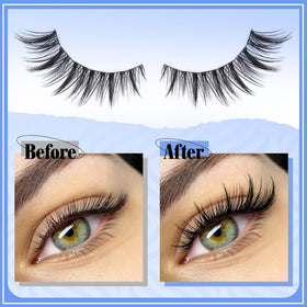 Mavphnee lash clusters showing CD curl effect