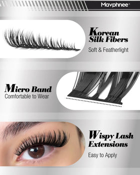 Mavphnee lash glue application process