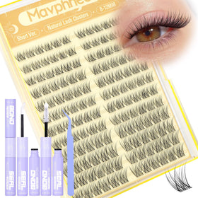 Mavphnee Natural Lash Clusters Kit packaging front view