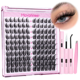 Mavphnee Natural Lash Clusters Kit packaging front view