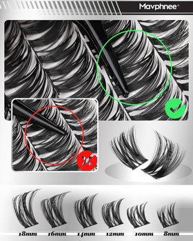 Mavphnee precision tweezers for lash application