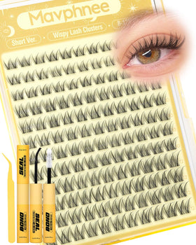 Mavphnee Short Lash Clusters Kit packaging front view