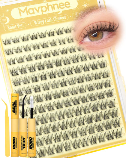 Mavphnee Short Lash Clusters Kit packaging front view