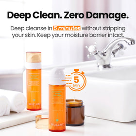 MAXCLINIC K Beauty Calendula Biome Oil To Foam Cleanser with water foam