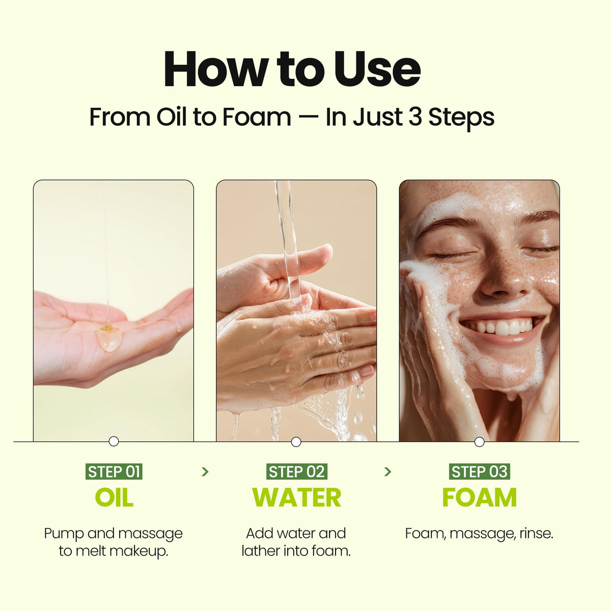 MAXCLINIC K Beauty Cica Biome Oil To Foam Cleanser texture close-up