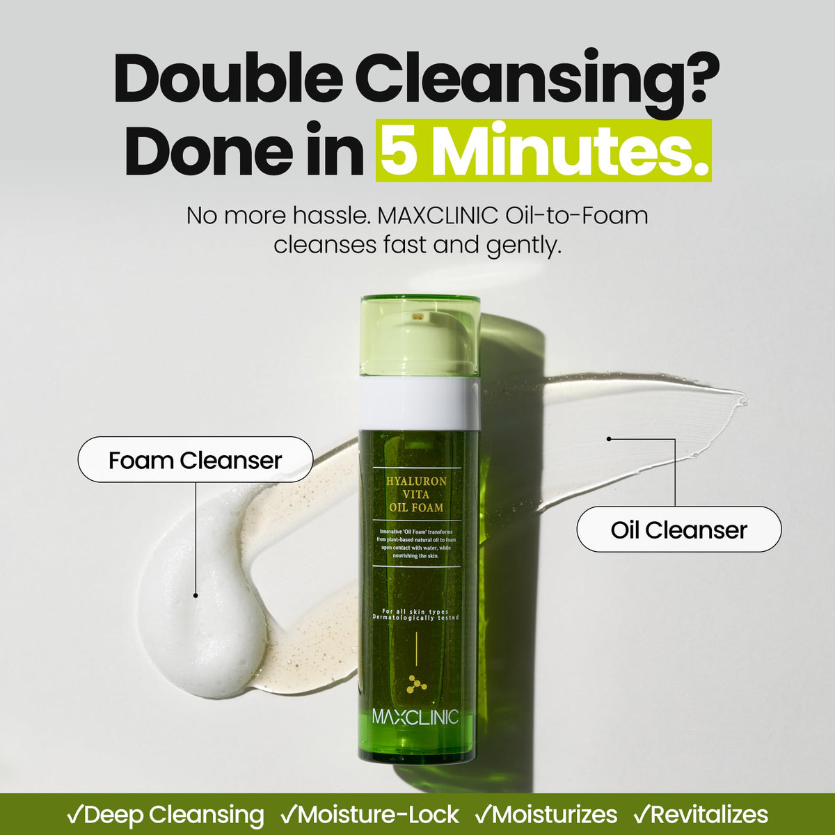 MAXCLINIC K Beauty Hyaluron Vita Oil To Foam Cleanser back view