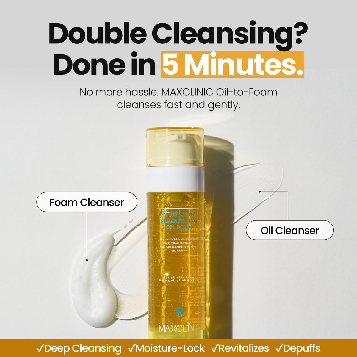 MAXCLINIC K Beauty PuriteaToc Oil To Foam Cleanser back view