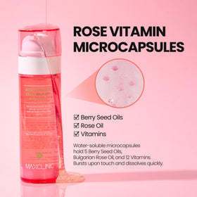 MAXCLINIC Rose Vitamin Oil To Foam Cleanser with ingredients