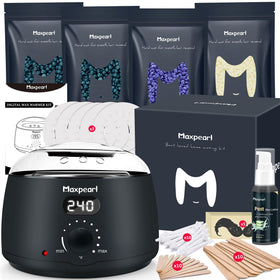 Maxpearl Digital Waxing Kit front view with digital wax warmer