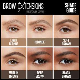 MAYBELLINE Brow Extensions Fiber Pomade Crayon 248 Light Blonde side view