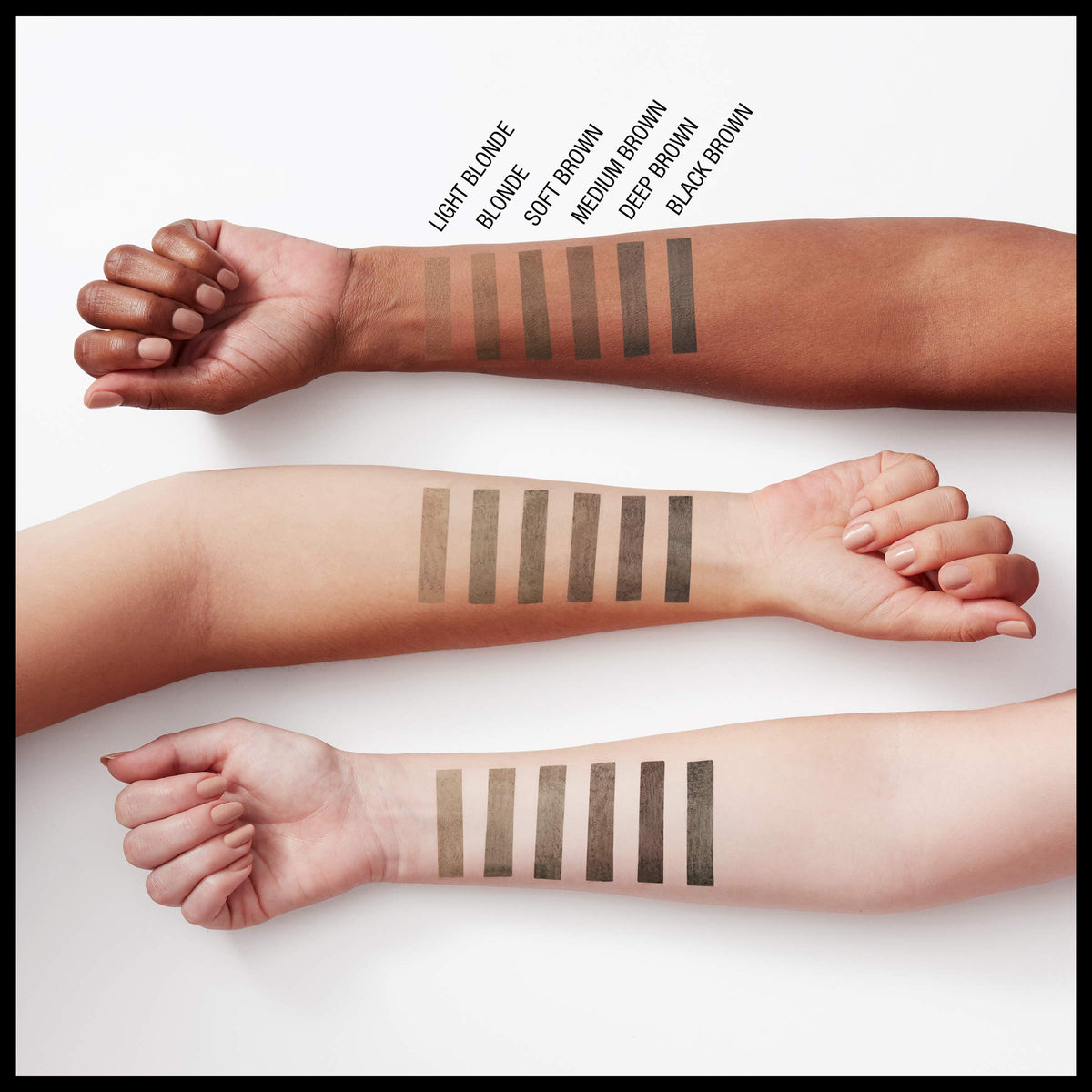 MAYBELLINE Brow Extensions Fiber Pomade Crayon with makeup setup