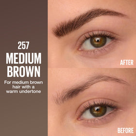 MAYBELLINE Brow Inserts eyebrow pen and gel dual-ended