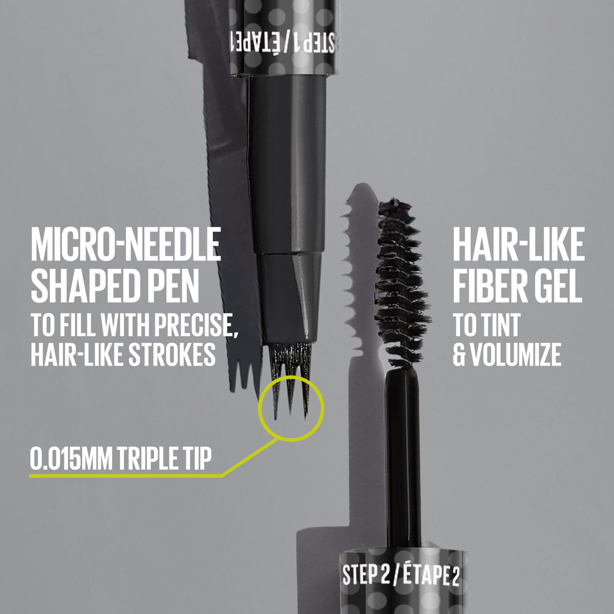 MAYBELLINE Brow Inserts eyebrow pen micro-needle tip close-up