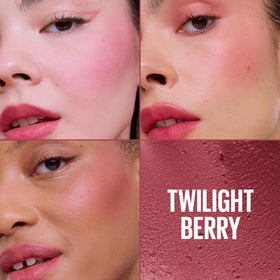 MAYBELLINE Cloudtopia Blush & Lip Mousse Twilight Berry texture close-up