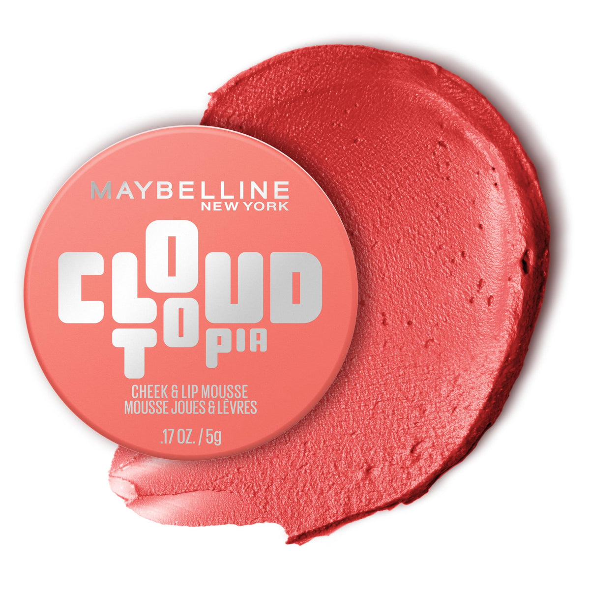 MAYBELLINE Cloudtopia Blush Mousse Coral Illusion front view