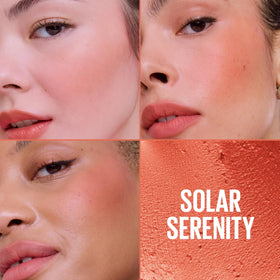 MAYBELLINE Cloudtopia Blush Mousse Solar Serenity texture close-up