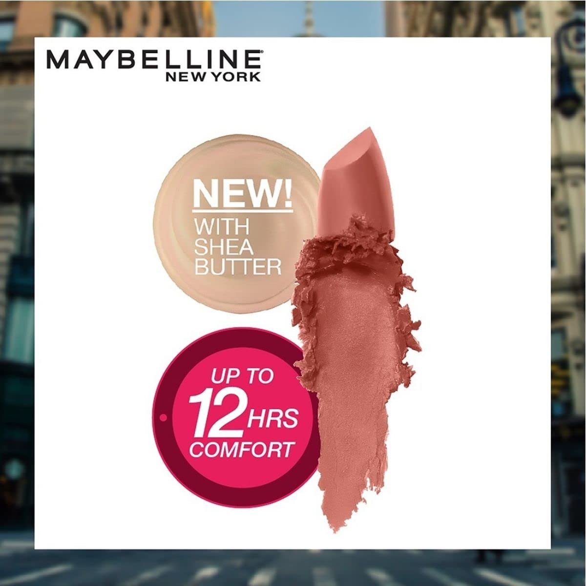 MAYBELLINE Color Sensational Lipstick Clay Crush swatch on skin