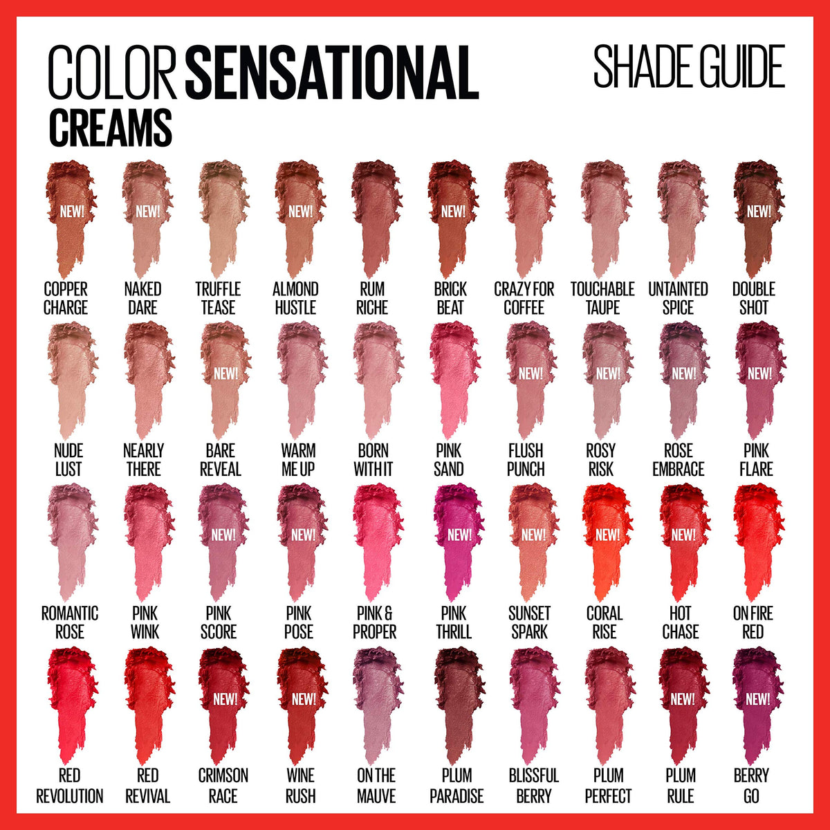 MAYBELLINE Color Sensational Lipstick close-up of creamy texture