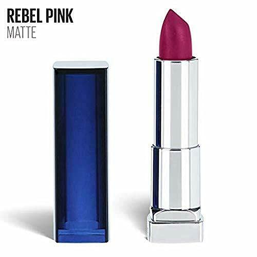 MAYBELLINE Color Sensational Matte Lipstick Rebel Pink on model