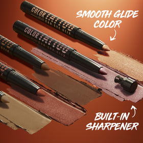 MAYBELLINE Color Tattoo Eye Shadow Stix I Am Cozy applied on eyelids