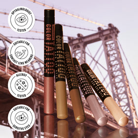 MAYBELLINE Color Tattoo Eye Shadow Stix I Am Cozy in use during makeup application