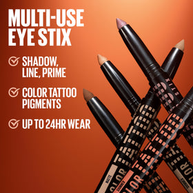 MAYBELLINE Color Tattoo Eye Shadow Stix I Am Cozy with built-in sharpener
