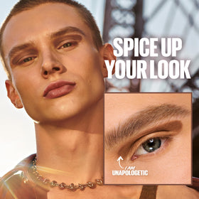 MAYBELLINE Color Tattoo Eye Shadow Stix Matte Cool Brown in use on model