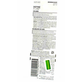 MAYBELLINE Define-A-Line Eyeliner Brownish Black in makeup bag