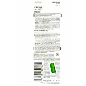 MAYBELLINE Define-A-Line Eyeliner Ebony Black packaging