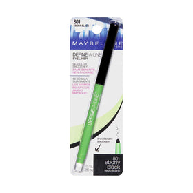 MAYBELLINE Define-A-Line Eyeliner Ebony Black with built-in smudger