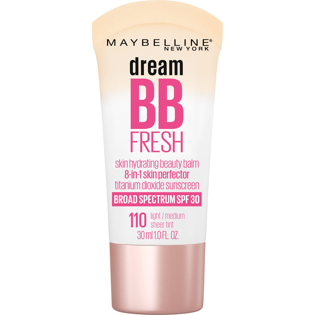 MAYBELLINE Dream Fresh BB Cream front view with SPF 30 label