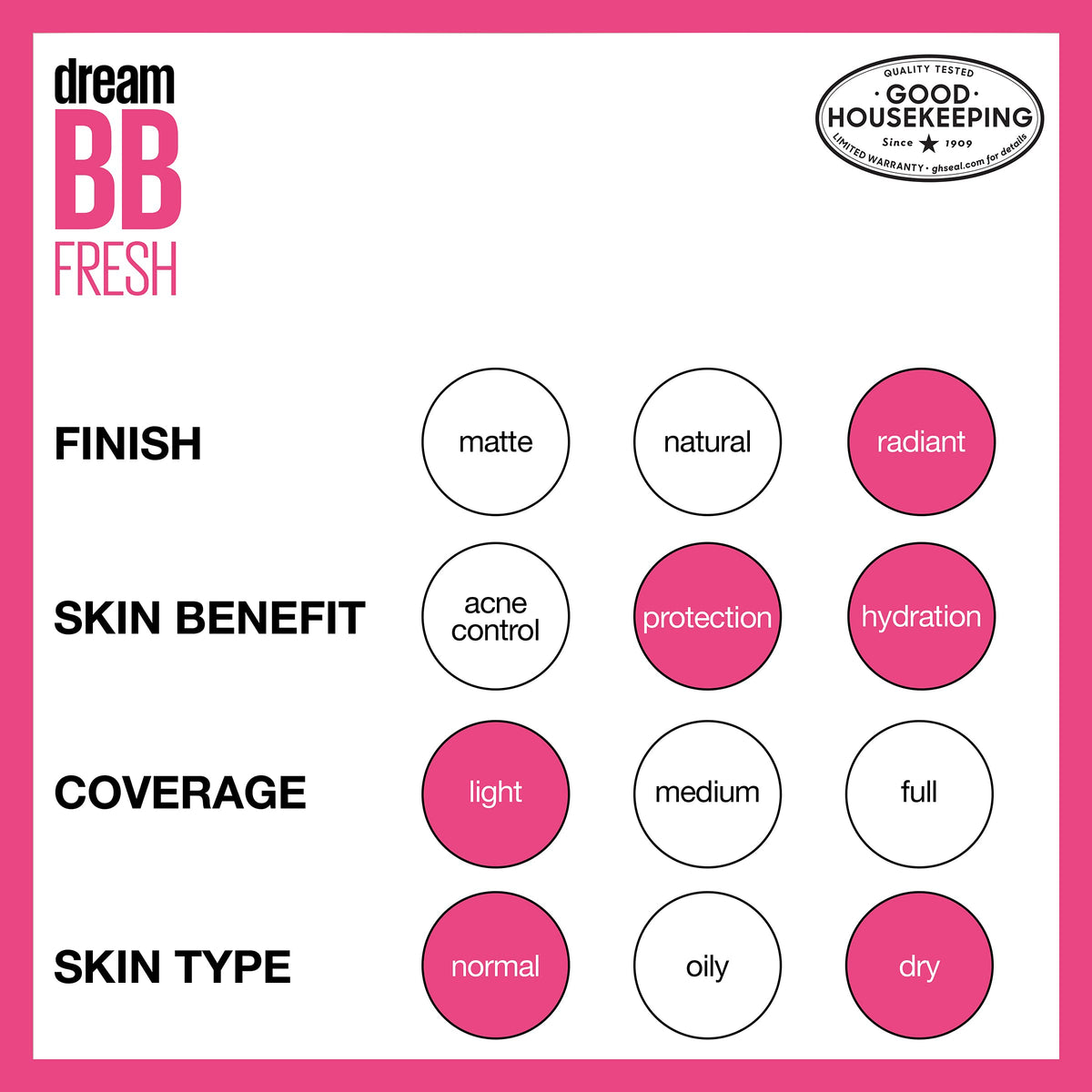 MAYBELLINE Dream Fresh BB Cream with makeup brushes