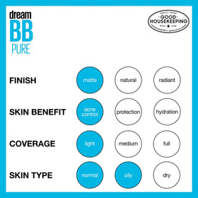 MAYBELLINE Dream Pure BB Cream 60g with makeup tools