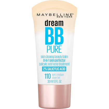 MAYBELLINE Dream Pure BB Cream front view with 2% salicylic acid
