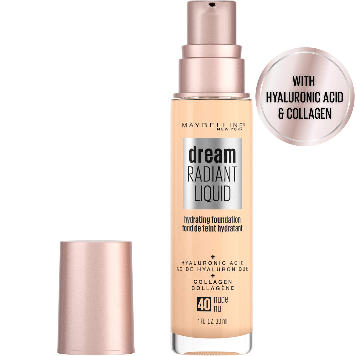 MAYBELLINE Dream Radiant Liquid Foundation bottle with cap