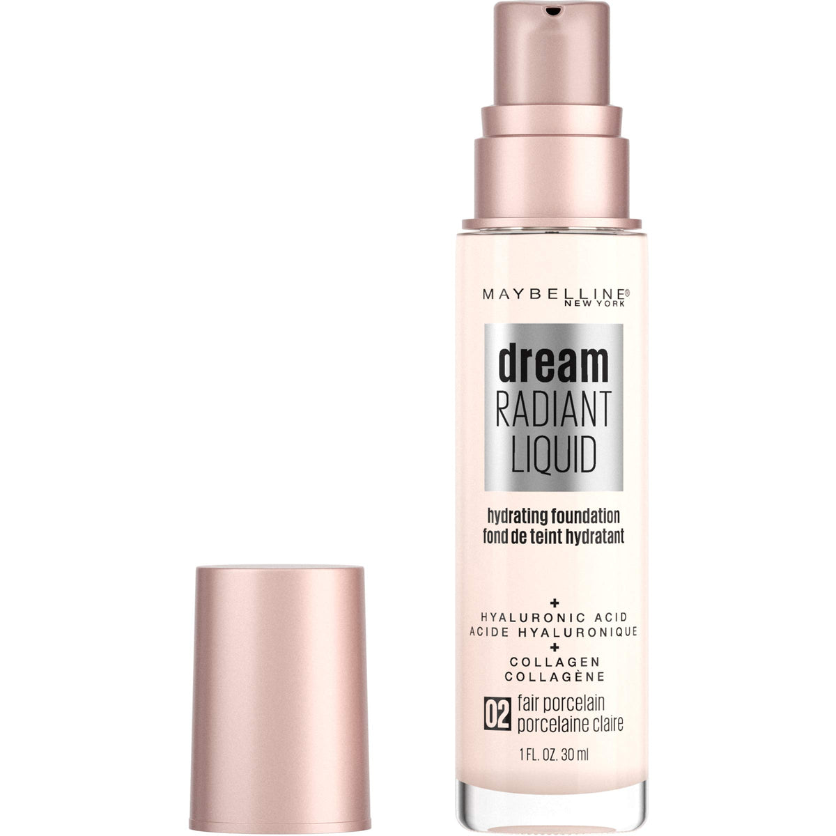 MAYBELLINE Dream Radiant Liquid Foundation Fair Porcelain front view