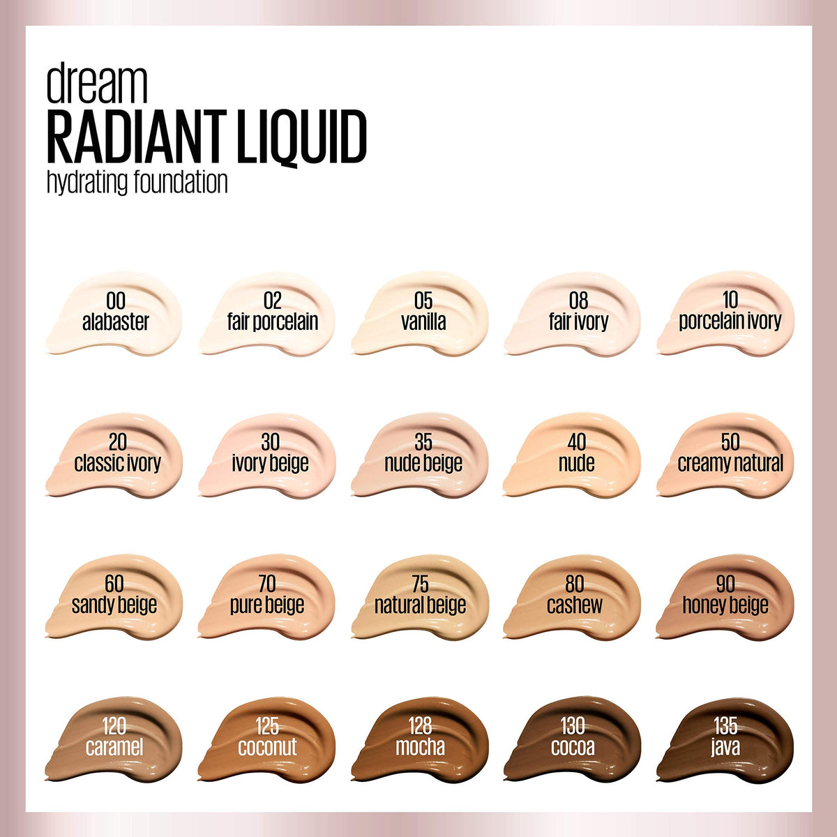 MAYBELLINE Dream Radiant Liquid Foundation packaging