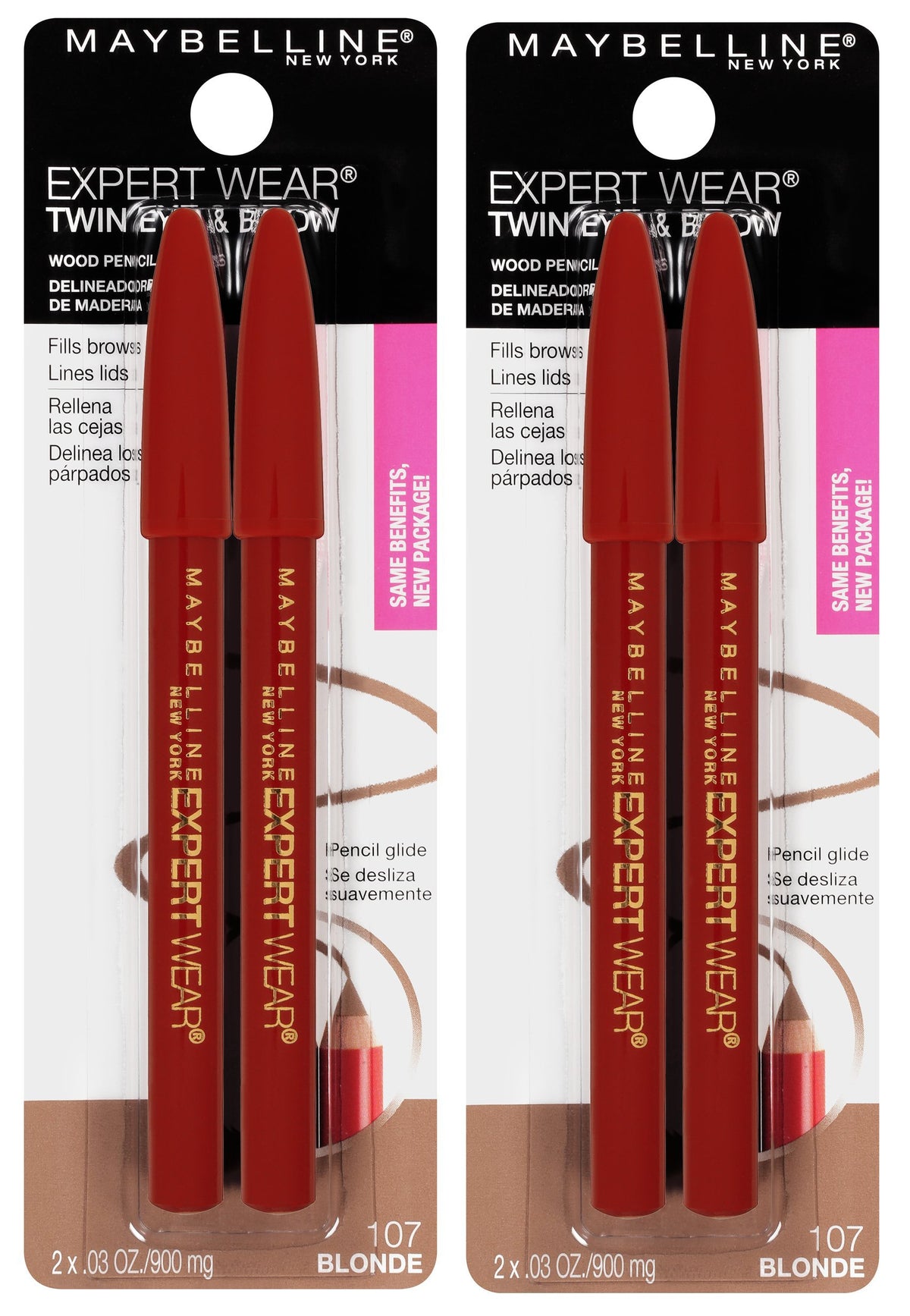 MAYBELLINE Expert Wear Twin Brow & Eye Pencils pack front view