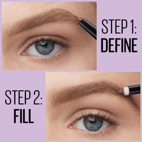 MAYBELLINE Express Brow 2-in-1 Pencil and Powder with powder-packed sponge