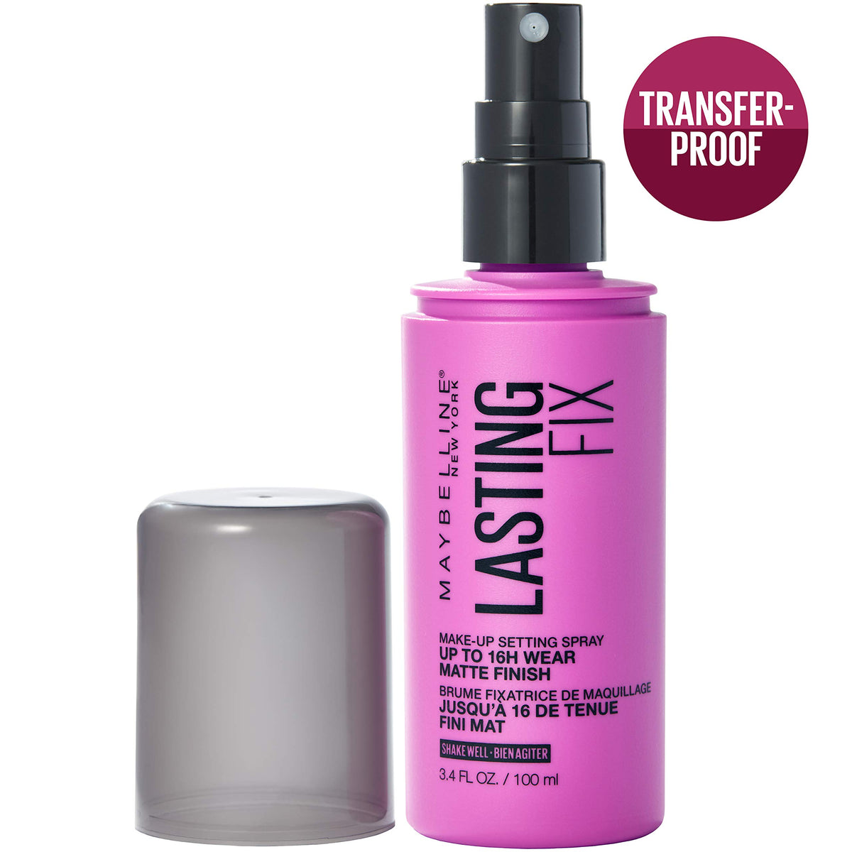 MAYBELLINE Facestudio Lasting Fix Makeup Setting Spray bottle side view