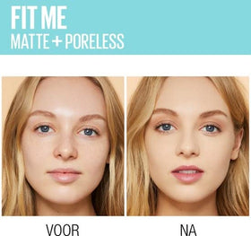 MAYBELLINE Fit Me Foundation 30ml application with makeup sponge