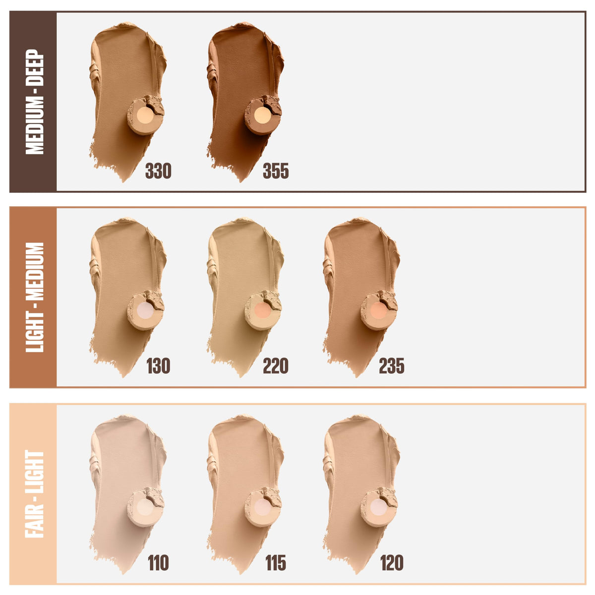 MAYBELLINE Fit Me Foundation Stick close-up of texture