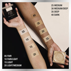 MAYBELLINE Fit Me Loose Setting Powder Fair Light application with brush