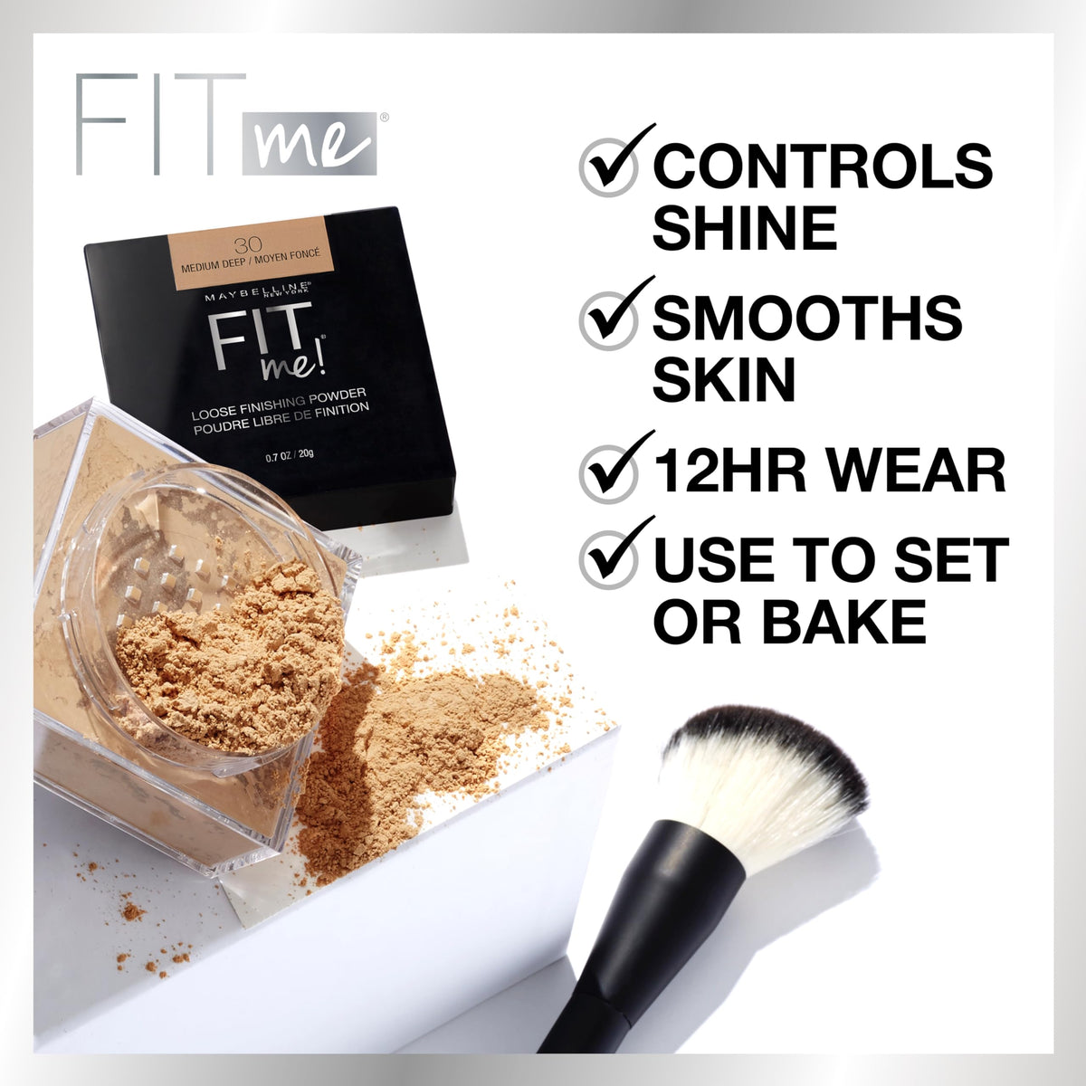 MAYBELLINE Fit Me Loose Setting Powder Fair Light packaging