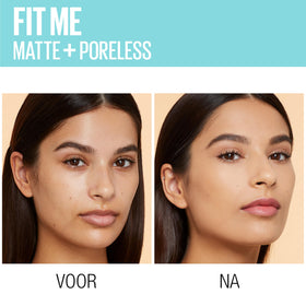 MAYBELLINE Fit Me Matte & Poreless Foundation 122 Creamy Beige texture swatch