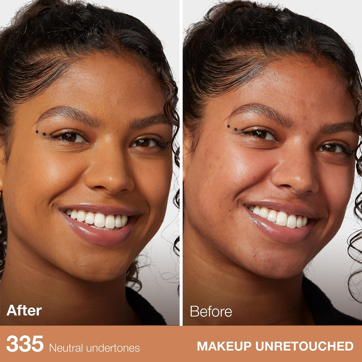 MAYBELLINE Fit Me Matte + Poreless Foundation Classic Tan texture on skin